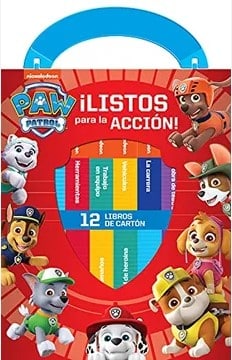 CAJA 12 LIBROS ACARTONADONOS PAW PATROL