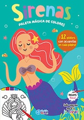 SIRENAS PALETAS MAGICAS INCLUYE PINCEL