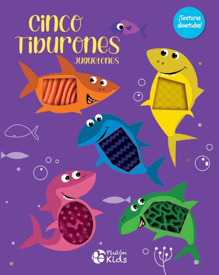 CINCO TIBURONES JUGUETONES TEXTURA DIVERTIDAS