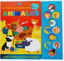 MI PRIMER LIBRO PARA APRENDER SONIDOS ANIMALES 10 SONIDOS