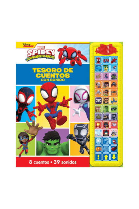 SPIDEY SORPRENDENTES AMIGOS- TESORO DE CUENTOS CON 39 SONIDOS
