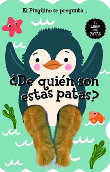 PINGUINO SE PREGUNATA A¿DE QUIEN SON ESTAS PATAS?